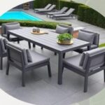 6-Seater Steel dining set