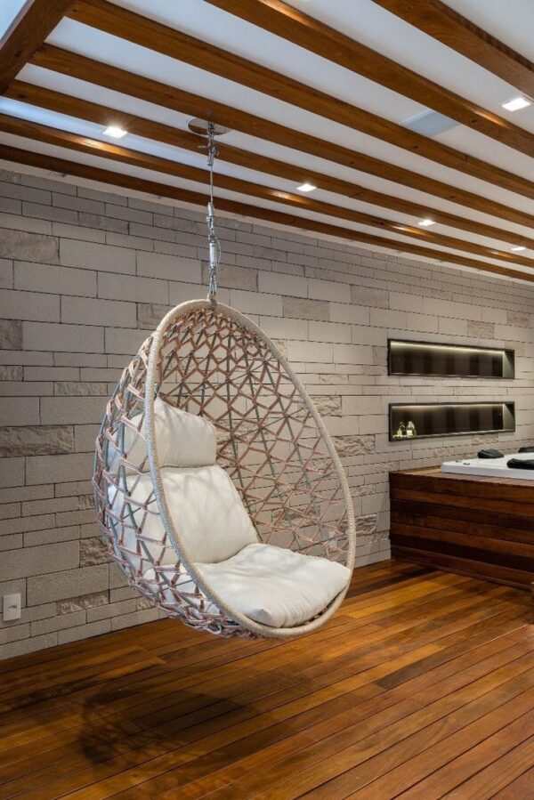 Suspended Rattan Swing